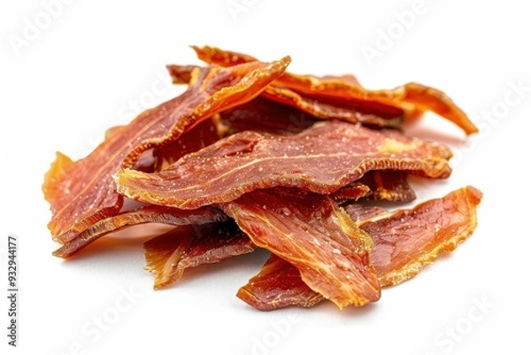 Obraz Turkey jerky on white background