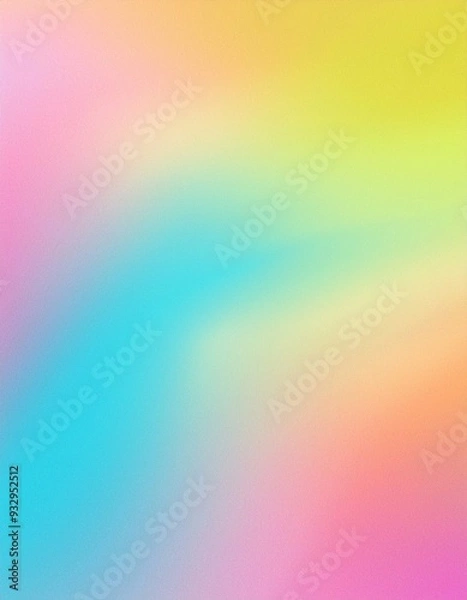 Fototapeta New multicolor red blue purple white orange background. Grain gradient backdrop with place for text.