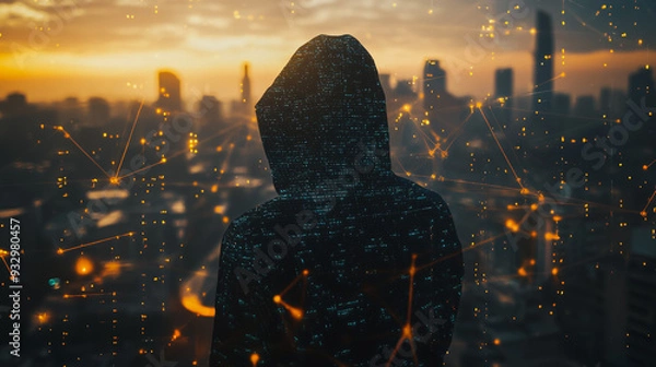 Fototapeta Hacker are planning to hack and attack networks and cyber security systems.