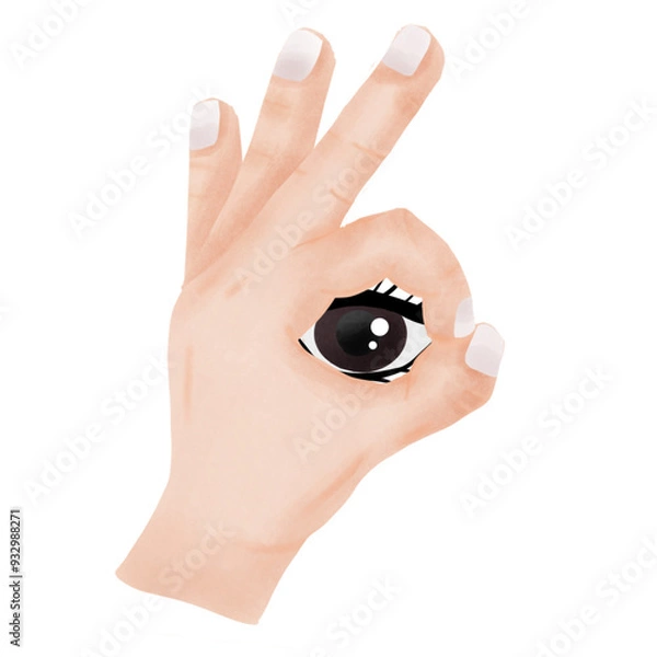 Obraz Eye in a hand
