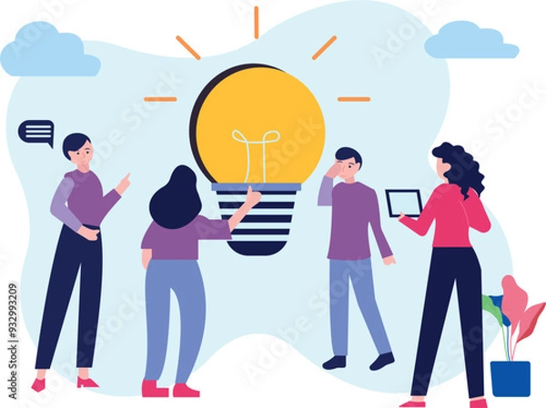 Fototapeta Students have creative ideas.