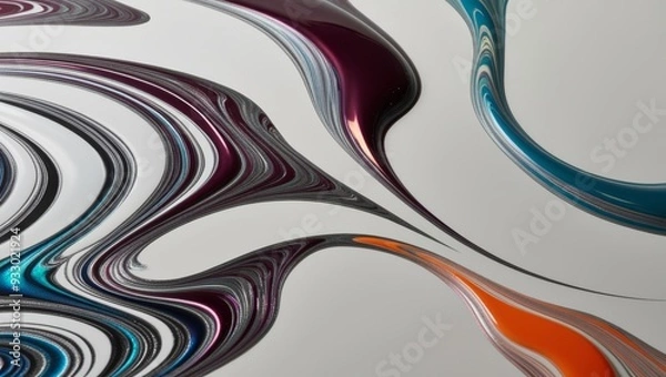 Fototapeta Abstract colorful swirl pattern background