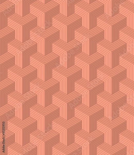 Obraz seamless pattern of copper colored blocks