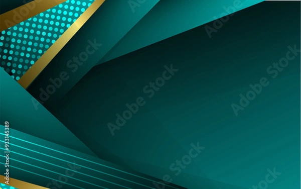 Obraz Luxury green color background vector