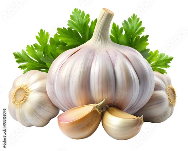 Fototapeta garlic isolated on transparent background png