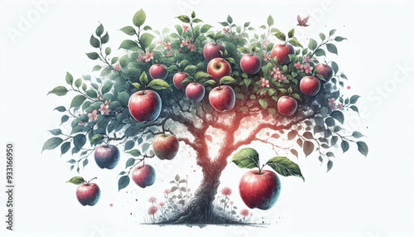 Obraz apples on a branch