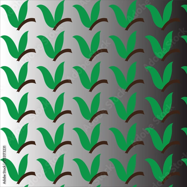 Obraz seamless background with leaves