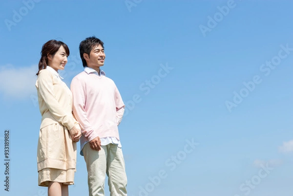 Fototapeta 笑顔の夫婦