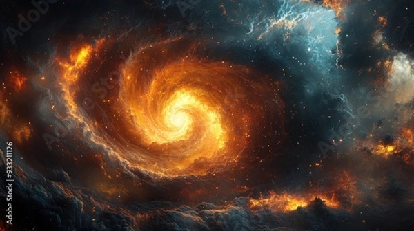 Obraz Fiery Cosmic Vortex
