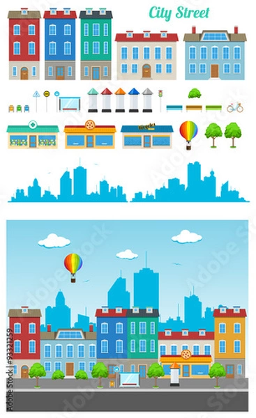 Obraz City Street Set