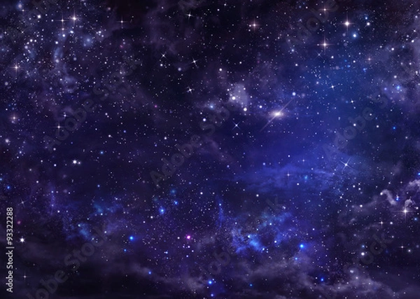 Obraz starry night sky deep outer space