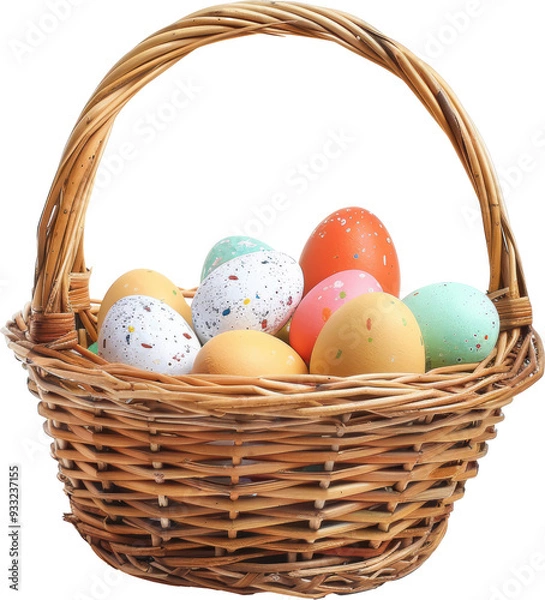 Obraz Easter eggs in a basket