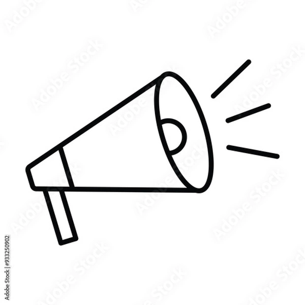 Obraz megaphone icon vector on white background