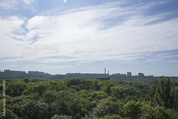 Obraz Облака, лес, природа, небо.