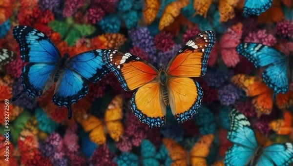 Obraz butterfly on the wall