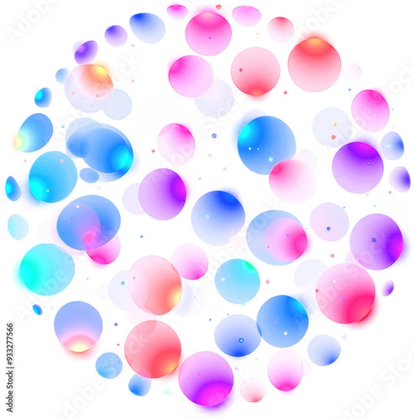 Fototapeta Abstract colorful bubbles