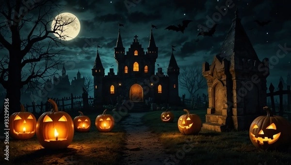 Obraz halloween night scene