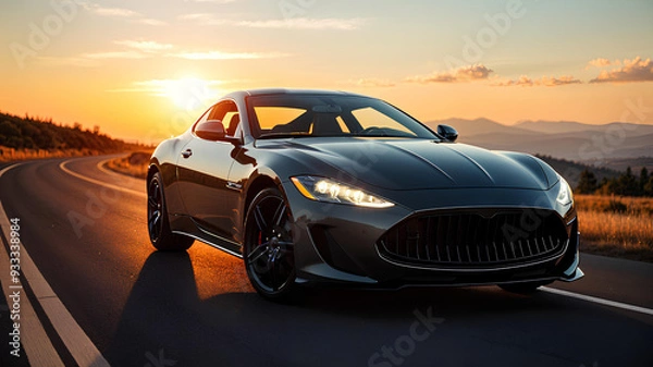 Obraz car on the road