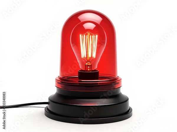 Obraz light bulb isolated on white background