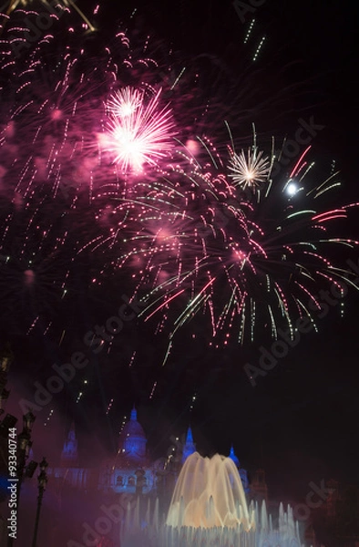Fototapeta Fireworks at La Merce