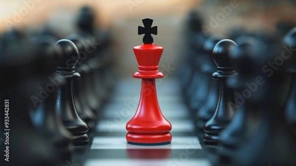Obraz Competitive advantage, strategic marketing concept