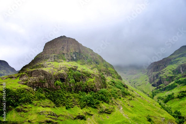 Obraz scottish highlands green landscape