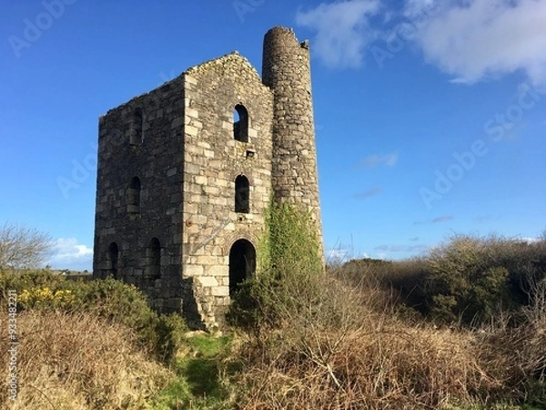 Fototapeta Old Cornish Engine House