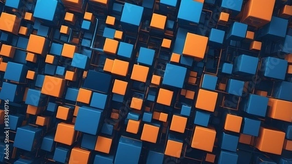 Obraz abstract background with squares