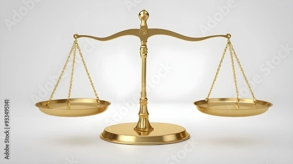 Obraz Scale isolated on white background