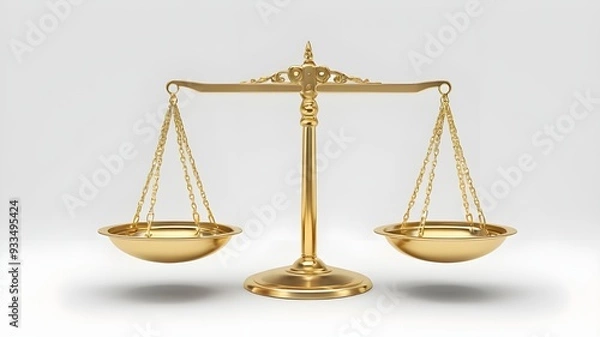 Obraz Scale isolated on white background