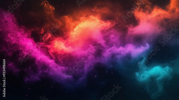 Fototapeta A bold neon gradient blending intense colors like hot pink, bright blue, and vivid purple, creating a glowing and energetic visual