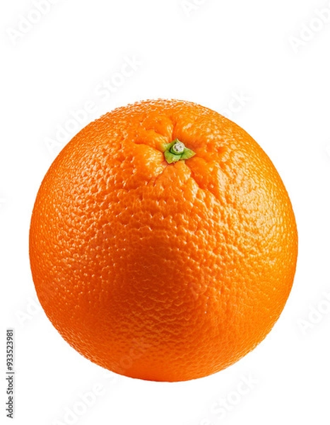 Obraz uma laranja isolada com fundo transparente