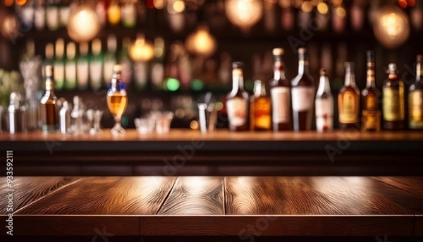 Obraz alcoholic drinks background - bar background
