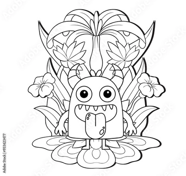 Obraz Halloween coloring book