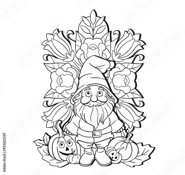 Obraz Halloween coloring book