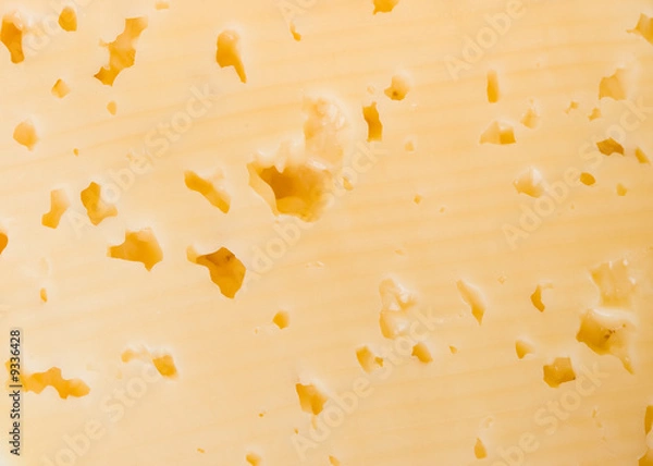 Obraz Fresh appetizing cheese on a white background
