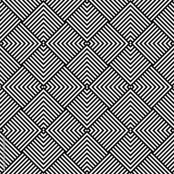 Obraz geometric pattern of black and white corners
