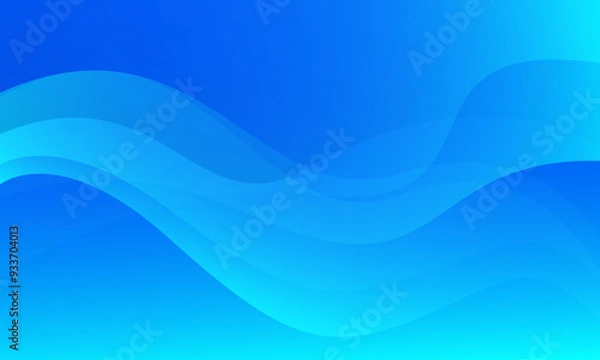 Fototapeta Abstract blue wave background. Eps10 vector