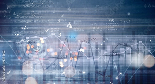 Obraz Business digital background