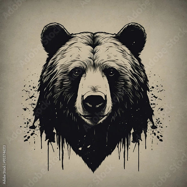 Fototapeta brown bear head