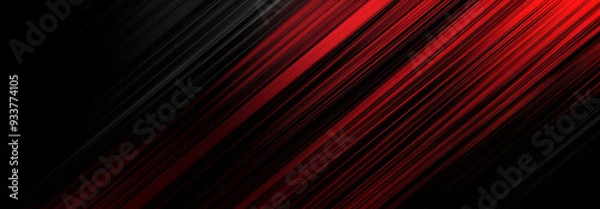 Fototapeta abstract red and black are light pattern with the gradient is the with floor wall metal texture soft tech diagonal background black dark sleek clean modern.