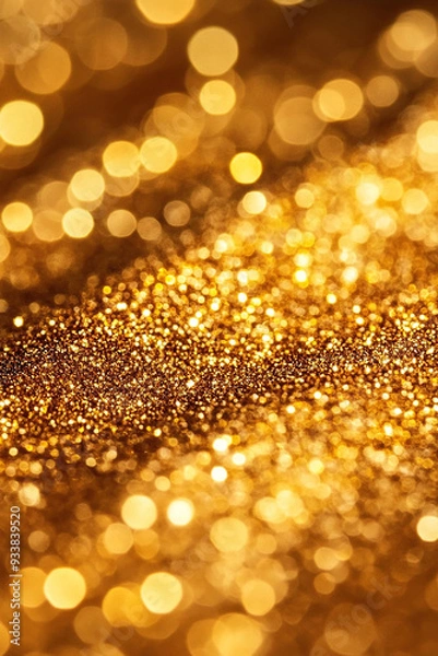 Fototapeta back ground abstract fantasy golden glitter and black de focused for posting and status generated by AI