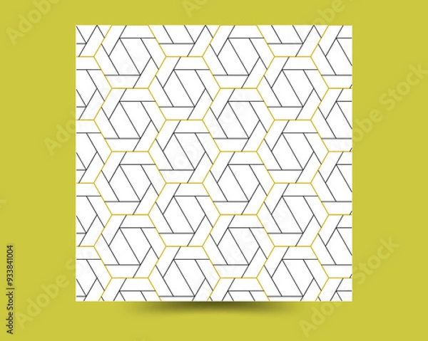 Obraz Interlacement stylish pattern vector illustration