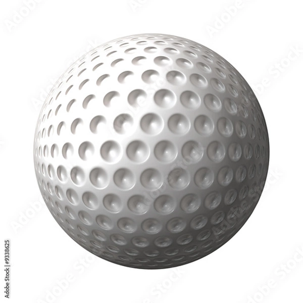 Fototapeta a great 3d rendered golf ball isolated on white background