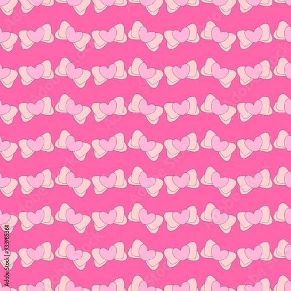 Obraz Cute seamless pattern, pink, digital paper 