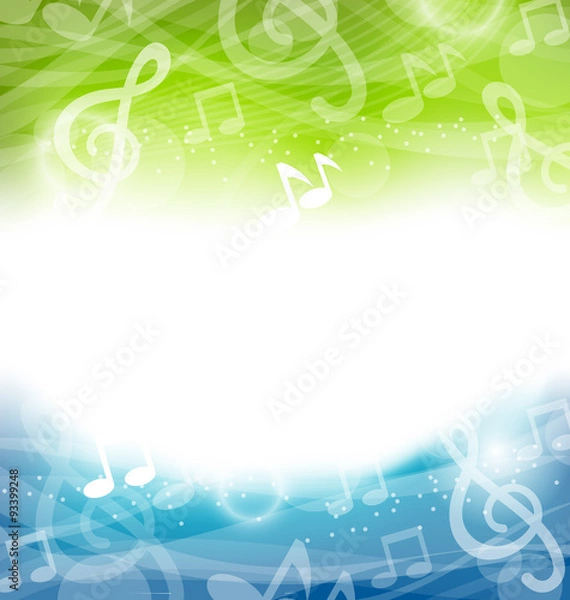 Obraz Background with Musical Elements