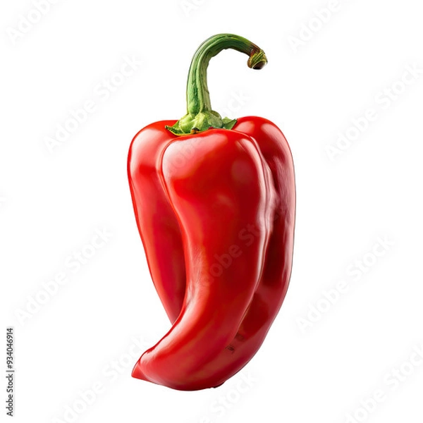Fototapeta red paprika without background