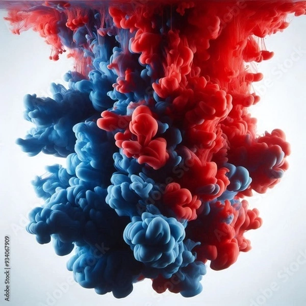 Obraz Fluid colors splashing from surfaces 