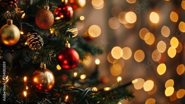 Obraz christmas tree decorations