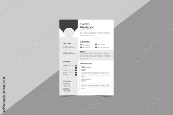 Obraz Resume Template
